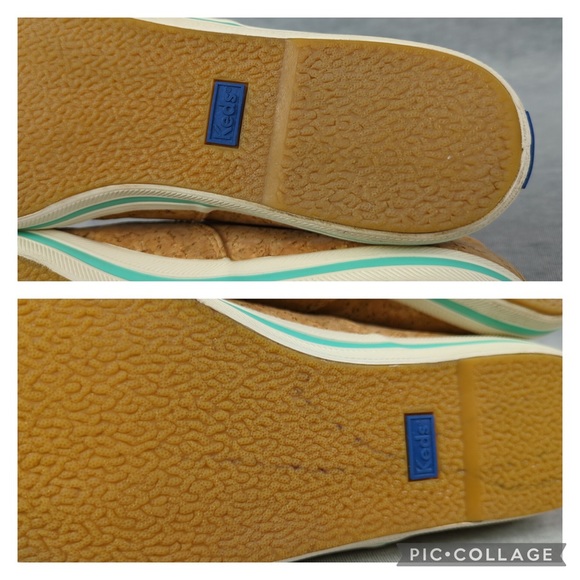 🐆 W/8 Keds x Kate Spade Cork Print Sneakers - Picture 15 of 16